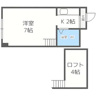 クィーン南5条【8階】の間取り