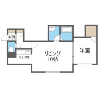 レストヒルズ菊水【3階】の間取り