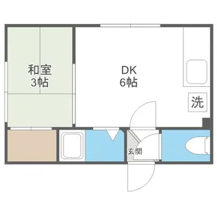 レインボーハイツ【103号室】の間取り