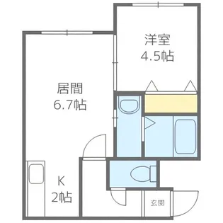 メゾン・ド・グランピエール【1階】の間取り