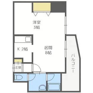 ノール山鼻【6階】の間取り