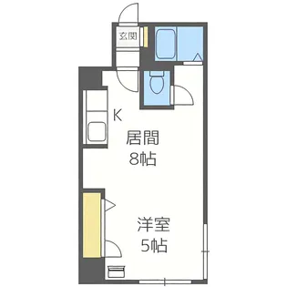 パークヒルズ5条【2階】の間取り
