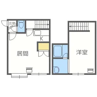 プライムハウス宮の森【103号室】の間取り