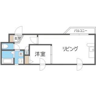 カピテーヌ円山【2階】の間取り