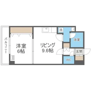円山ガーデンハイツ【5階】の間取り