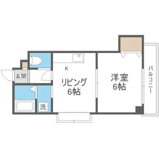 シュヴェルニー北円山【5階】の間取り