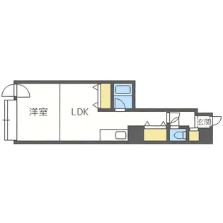 ウイング円山北町【7階】の間取り
