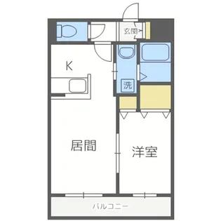プエルタ中島公園【1階】の間取り