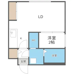 グリシーヌ南5条【1階】の間取り