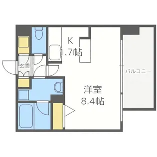 クレジデンス札幌・南4条【12階】の間取り