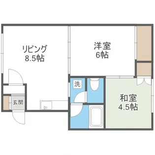 マンション楡の家【201号室】の間取り