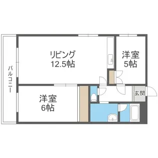 信和リッチ【4階】の間取り