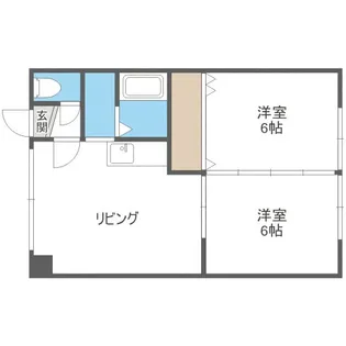 ドゥエルM【203号室】の間取り