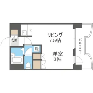 札幌ビオス館【6階】の間取り