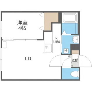 TSUBAKI SQUARE静修学園前【5階】の間取り