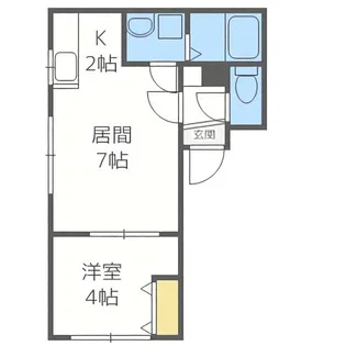 スターパス北1条【2階】の間取り