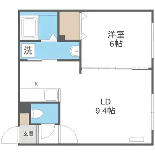 ロアジ栄通【4階】の間取り