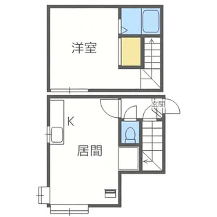 K&N新札幌【102号室】の間取り