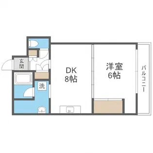 アーバン北2条ビル【6階】の間取り