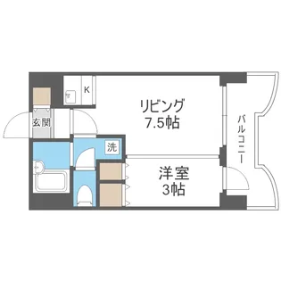 札幌ビオス館【7階】の間取り