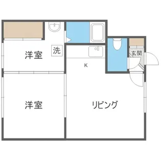 フェリスデアー平岸A【202号室】の間取り