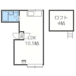 ベレッツァ白石【203号室】の間取り