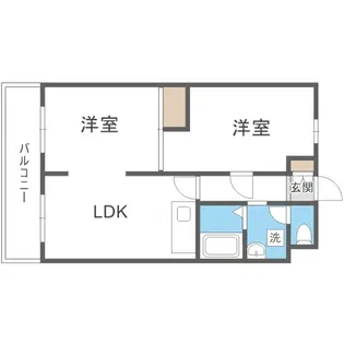 くるみハイツ【2階】の間取り