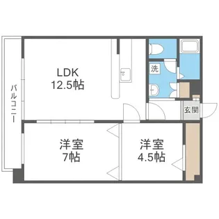 LEE SPACE旭ヶ丘【303号室】の間取り