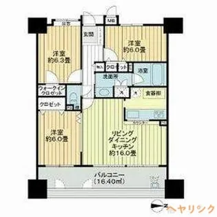 ネオグランデ藤ヶ丘【3階】の間取り