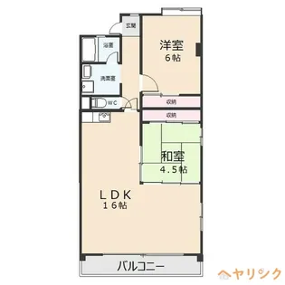2LDKの間取り画像
