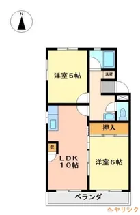 第2マンション郷【303号室】の間取り
