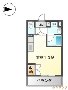 1Rの間取り画像