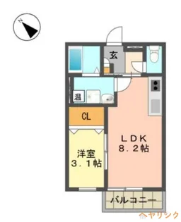 ラフィネ社台【2階】の間取り