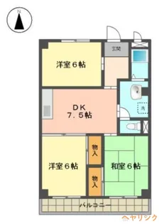 メゾン晃梅【3階】の間取り