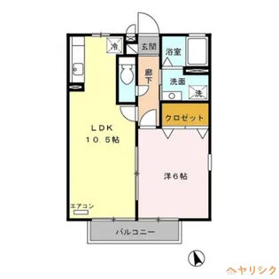 ブルーム【1階】の間取り