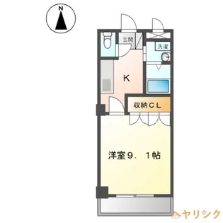 グランディールU【202号室】の間取り