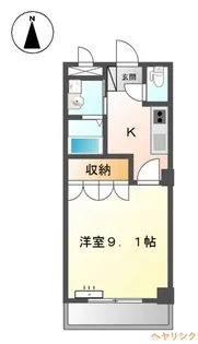グランディールU【206号室】の間取り