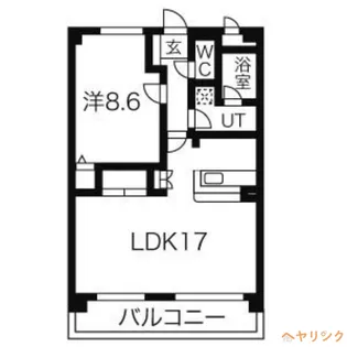 エステイト旭【4階】の間取り