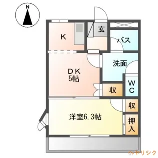 フロールK【2階】の間取り