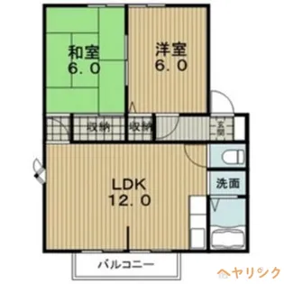 カサフェリスA【2階】の間取り