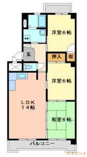 インテリジェント星ヶ丘II号館【4階】の間取り