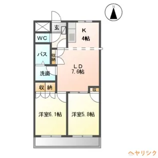 プラム・ベル【1階】の間取り