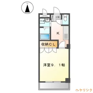 グランディールU【106号室】の間取り