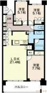 プライムメゾン富士見台【2階】の間取り