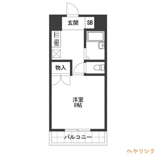 1Kの間取り画像