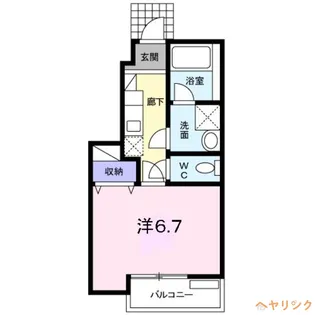 ハレレア【1階】の間取り