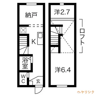 メゾンサニーヒル【1階】の間取り