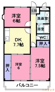 パレスエントピア【2階】の間取り