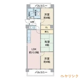 バトー・プレジール【1階】の間取り