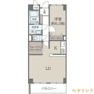 ソシア楠乃木【2階】の間取り